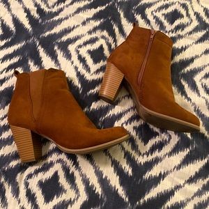 Suede booties